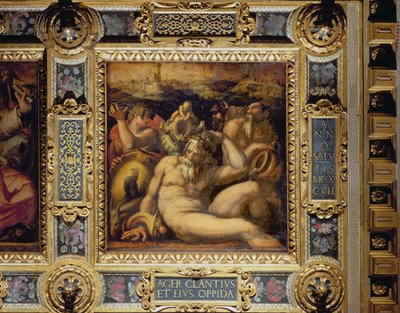 Allegorie der Chianti-Region von der Decke des Salone dei Cinquecento, 1565 von Giorgio Vasari